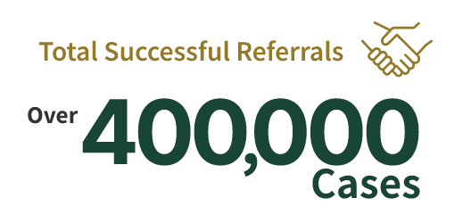 Over 400,000 consultations