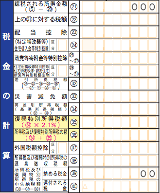 税金の計算