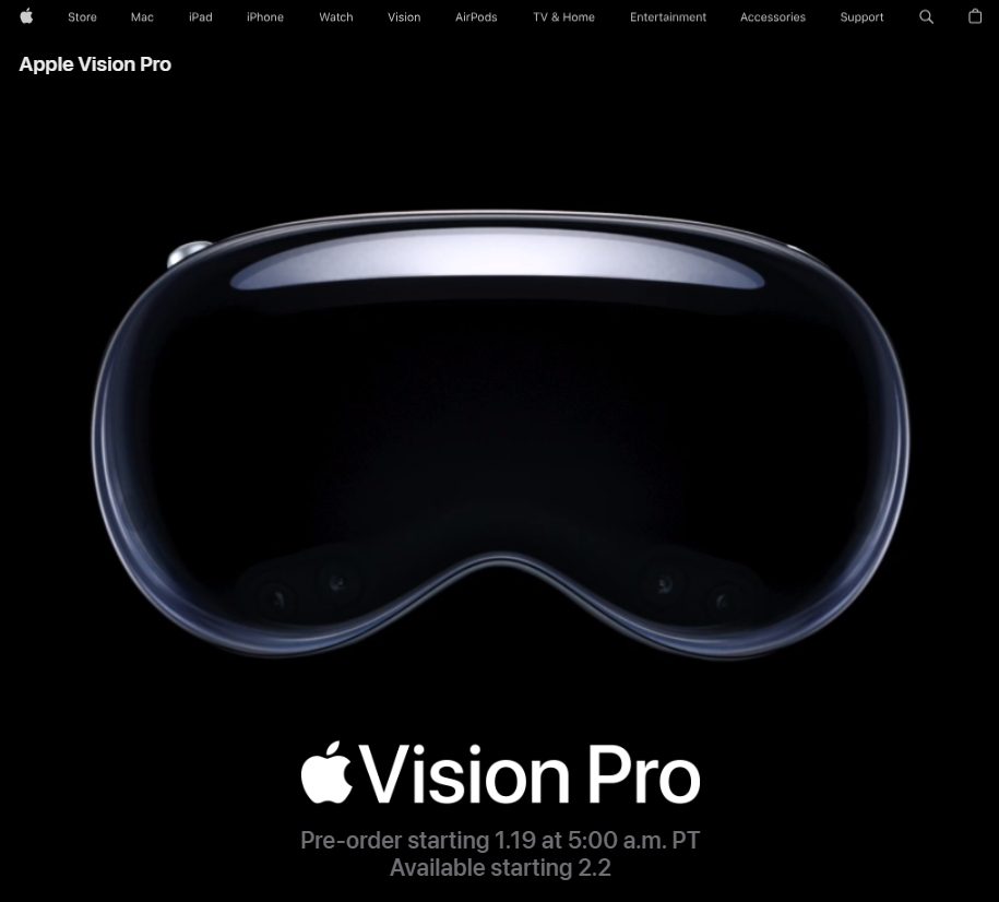 アップル、新たな時代の扉を開く VR・AR端末「Vision Pro」を2月2日に発売！